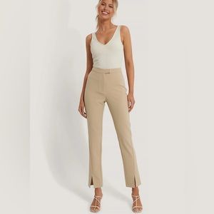 NWT Front Slit Suit Pants
